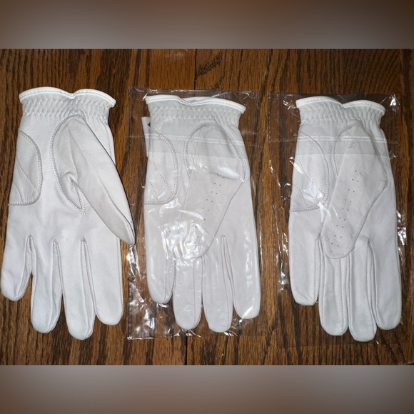GS Golf Glove 100% PREMIUM New Men's Cabretta! Leather 3-Pack! Left Hand Glove - Picture 2 of 2